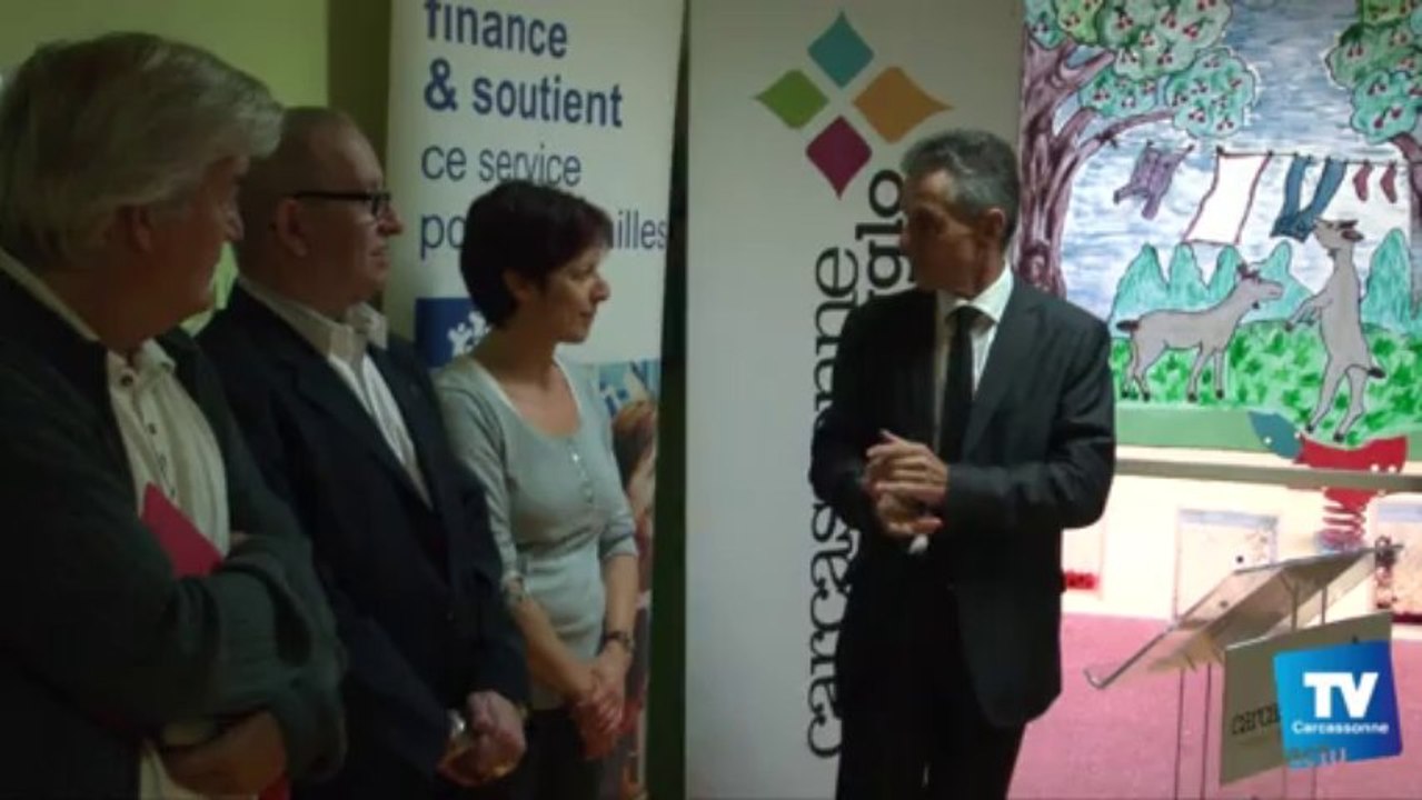 Inauguration des travaux de réhabilitation de la crèche Fabre d’Églantine, le jeudi 3 octobre 2013 à Carcassonne :