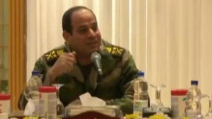 Leaked video: Egypt military discuss media clampdown