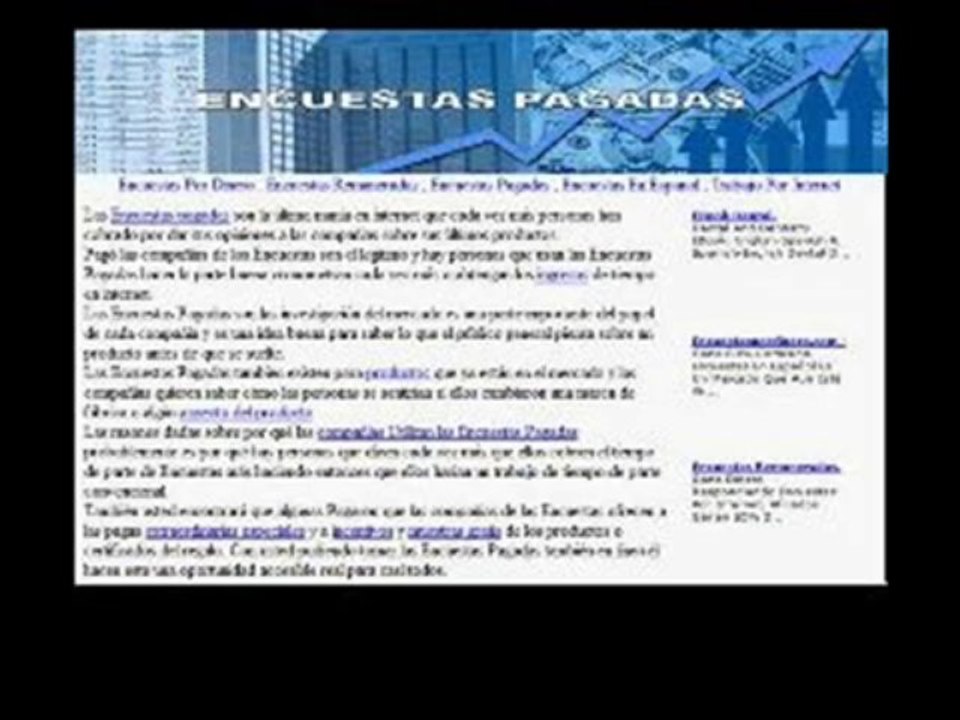 Encuestas remuneradas muchas veces inutiles