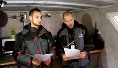 Sébastien Guibert et Fabrice Jalinaud animent le briefing des pilotes