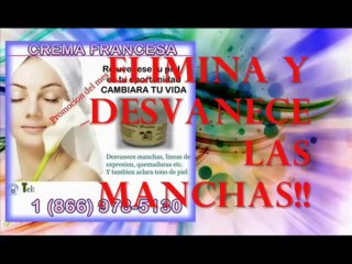 Crema Francesa para Manchas