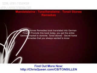 Mandelsteine - Tonsillensteine - Tonsil Stones Remedies