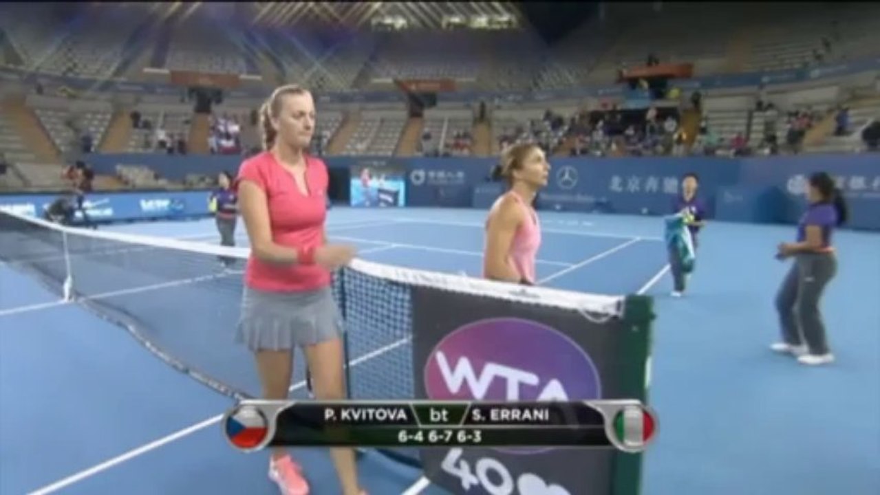 Peking: Kvitova bringt Errani zurück ins Match