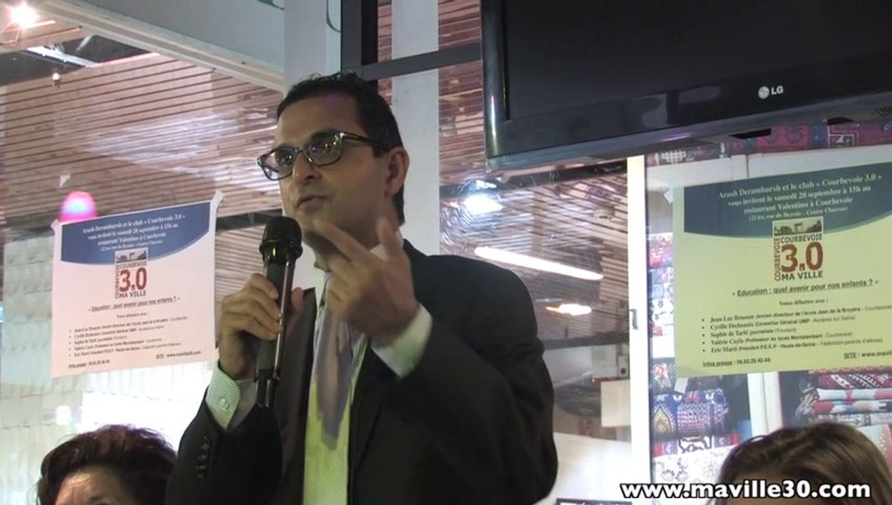 Courbevoie 3.0 débat sur l’éducation - Arash Derambarsh