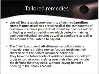 Components of Carrollton Home Insurance Cover