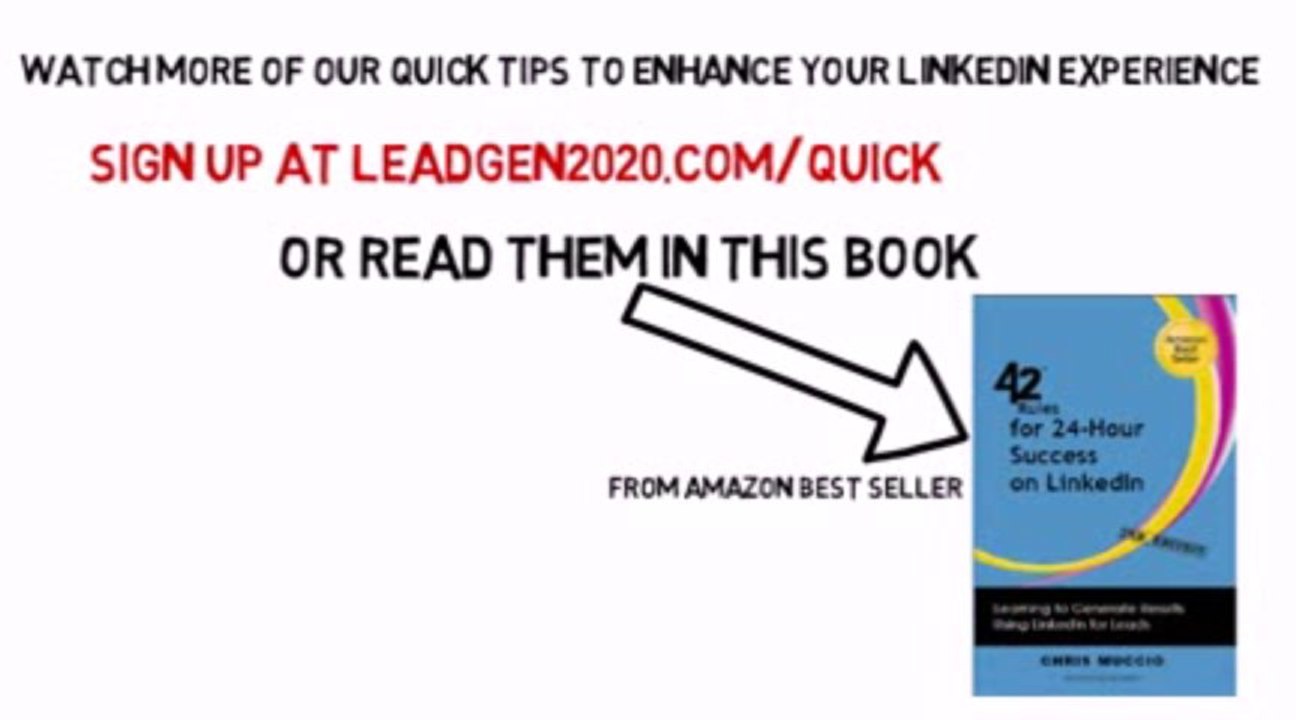 LinkedIn Tips -- Tip #5 -- Update Your Professional Headline