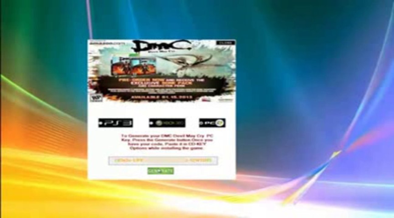 Devil May Cry CD Key [PC] [Xbox 360] [PS3] DmC Devil May Cry 5 Keygen