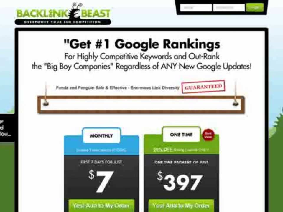 Backlink Beast - Best SEO Software - Recurring Commissions! Review