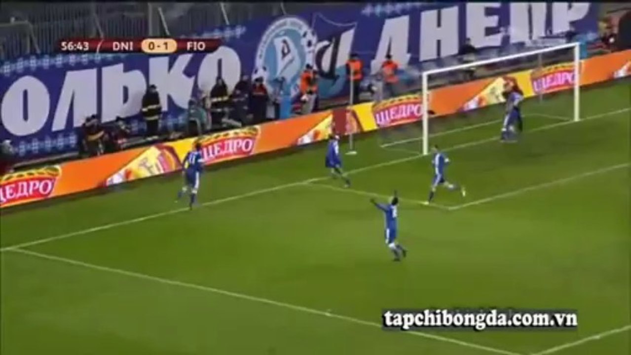Europa League: Dnipro 1-2 Fiorentina (all goals - highlights - HD)