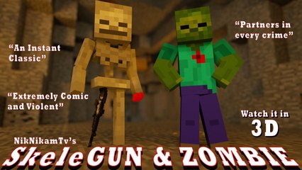 SkeleGUN & ZOMBIE - Minecraft Animation