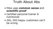 Truth About Abs An Overview of Mike Geary's The Truth About Six Pack Abs