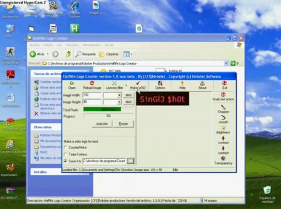 Tutorial Half-Life Logo Creator/ Counter strike 1.6