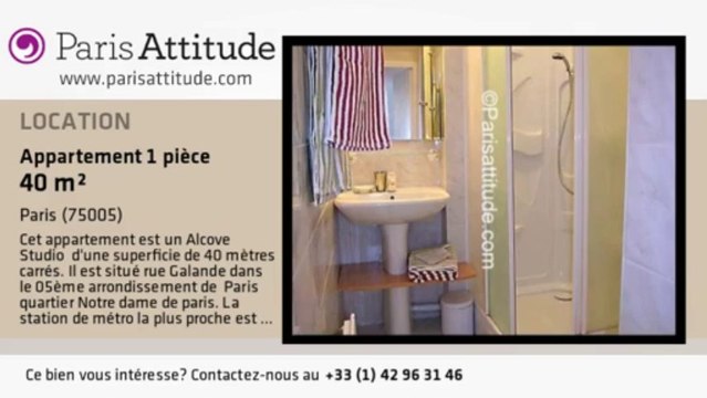 Appartement Alcove Studio à louer - Quartier Latin/St Michel, Paris - Ref. 1982