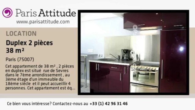 Duplex 1 Chambre à louer - Ecole Militaire/Unesco, Paris - Ref. 7628