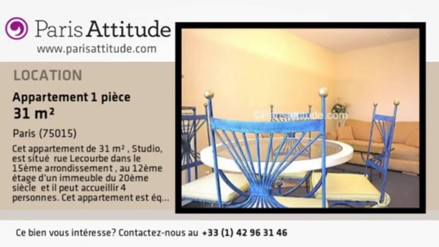 Appartement Studio à louer - Porte de Versailles, Paris - Ref. 6930
