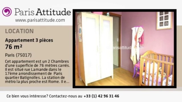 Appartement 2 Chambres à louer - Batignolles, Paris - Ref. 2753