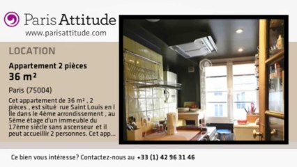 Appartement 1 Chambre à louer - Ile St Louis, Paris - Ref. 7974