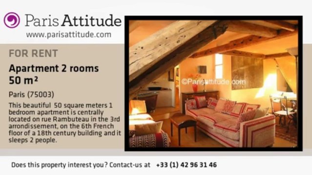 1 Bedroom Apartment for rent - Centre George Pompidou, Paris - Ref. 405