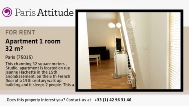 Studio Apartment for rent - Commerce, Paris - Ref. 8455