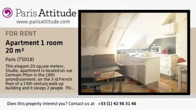 Studio Apartment for rent - Montmartre, Paris - Ref. 5300