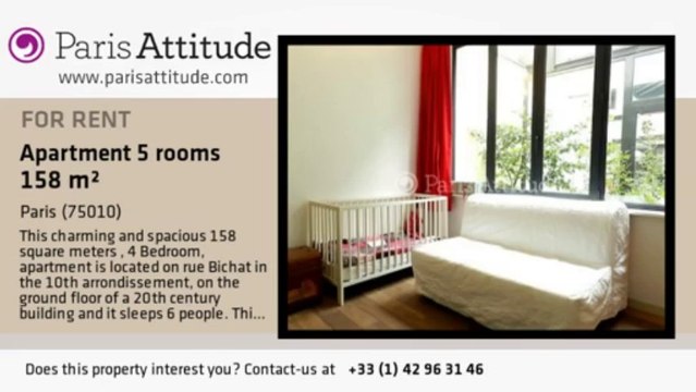 4 Bedroom Loft for rent - Canal St Martin, Paris - Ref. 8547