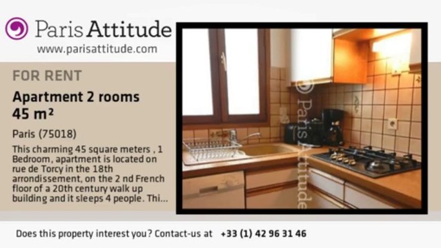 1 Bedroom Apartment for rent - Marx Dormoy, Paris - Ref. 8164