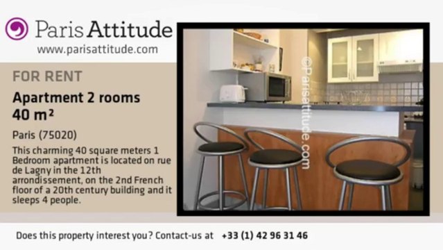 1 Bedroom Apartment for rent - Nation, Paris - Ref. 2660