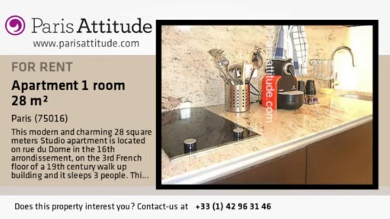 Studio Apartment for rent - Arc de Triomphe, Paris - Ref. 3425