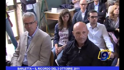 Barletta | Il ricordo del 3 Ottobre 2011