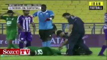 Katar'da futbolcunun ayağı kırıldı