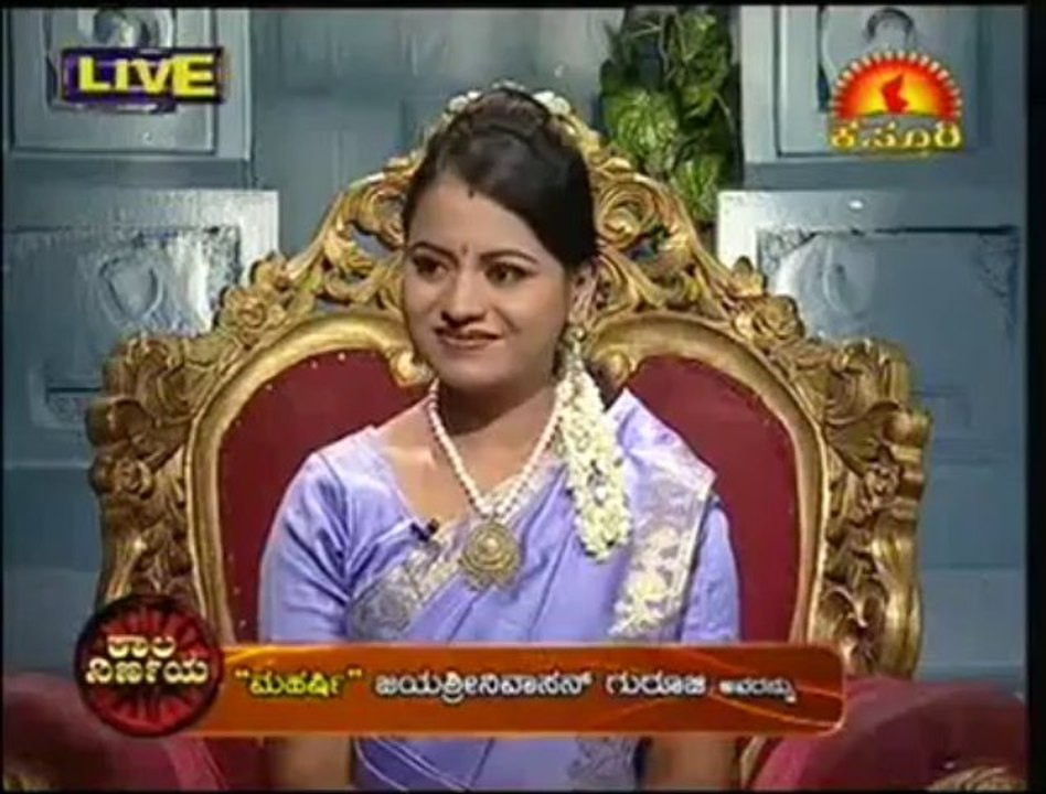 Banglore: Numerologist Jaya Srinivasan  25-03-2013 kala nirnaya part4 