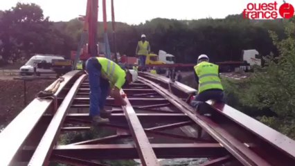Nouvelle passerelle sur la Vire - À Martilly