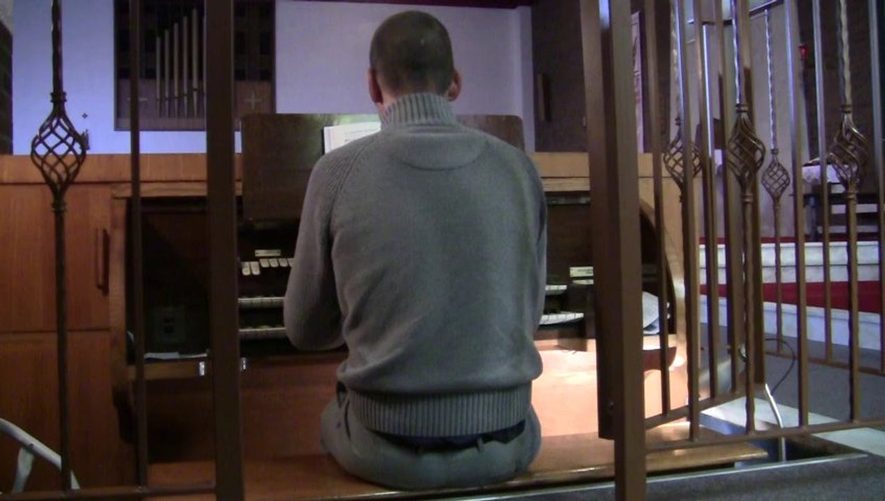 At the cross - Chris Lawton at St Patrick's Catholic Church, Heath Town, Wolverhampton