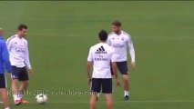 Real Madrid training Cristiano Ronaldo Benzema Di Maria Varane