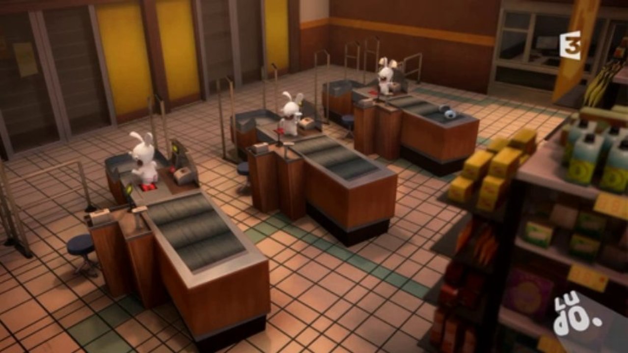Lapins Crétins sur France 3 : extrait 1