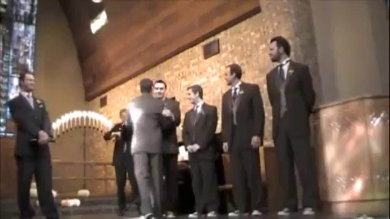 Groom completes slap bet  on groomsman during wedding!! You Just Got Slapped!!