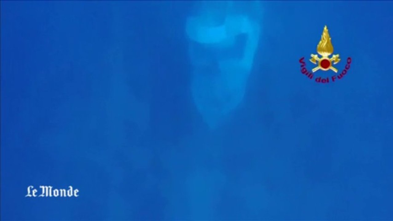 Les images sous-marines de l'épave au large de Lampedusa