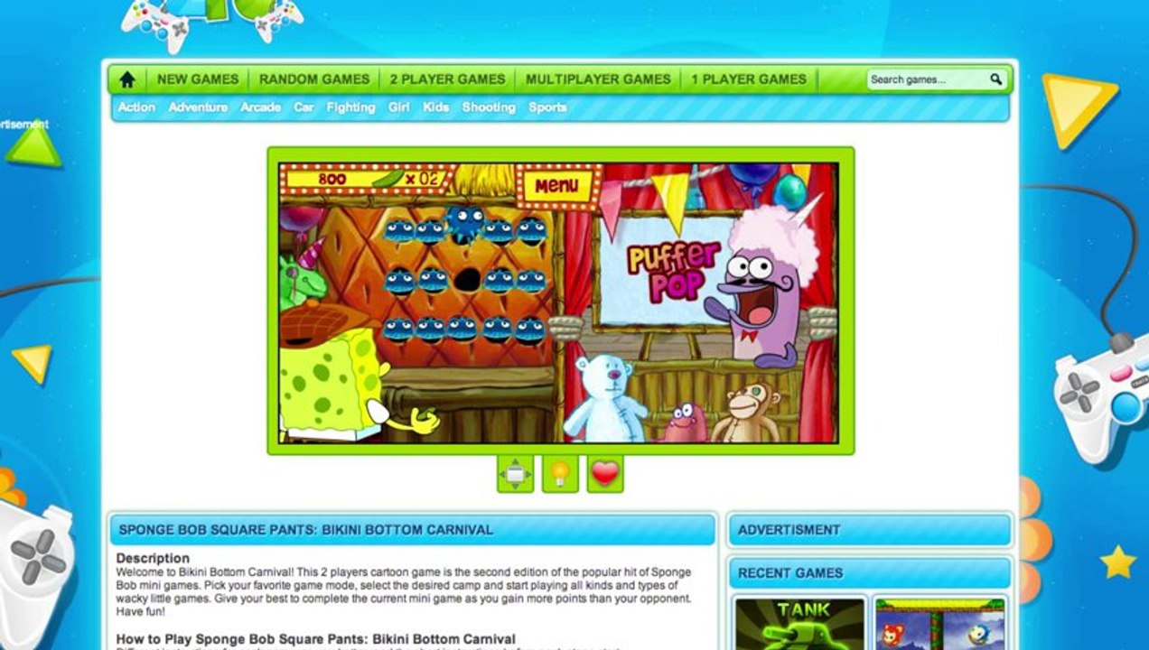 Spongebob Carnival Review (2pg.com)
