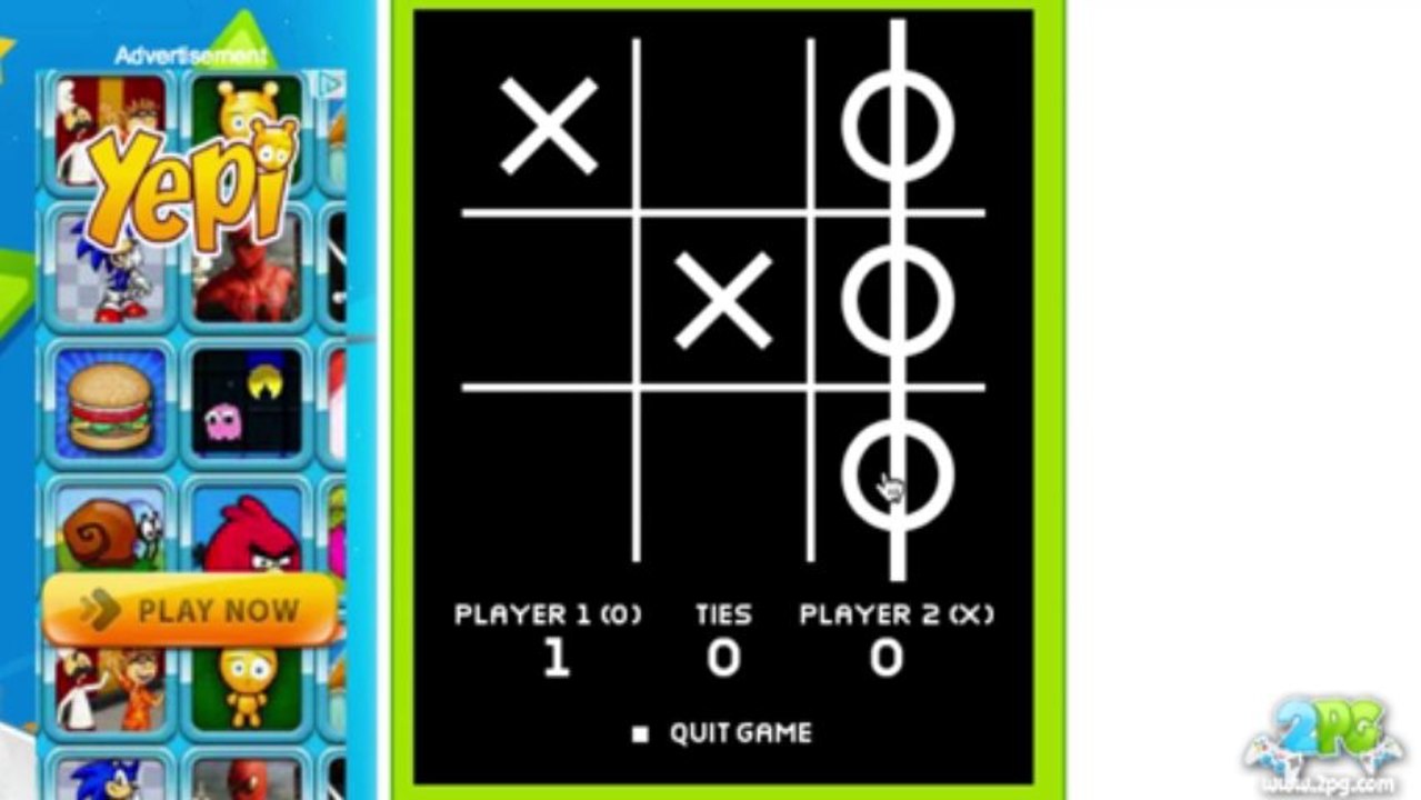 Tic Tac Toe Review (2pg.com)