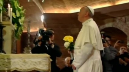 Pope Francis visits Assisi, home of his namesake