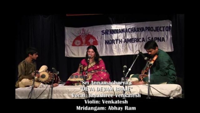 SAPNA 25TH ANNIVERSARY: LOCAL TALENT: FEATURED VOCALIST: JAYASHREE VENKATESH: DEVA DEVAM