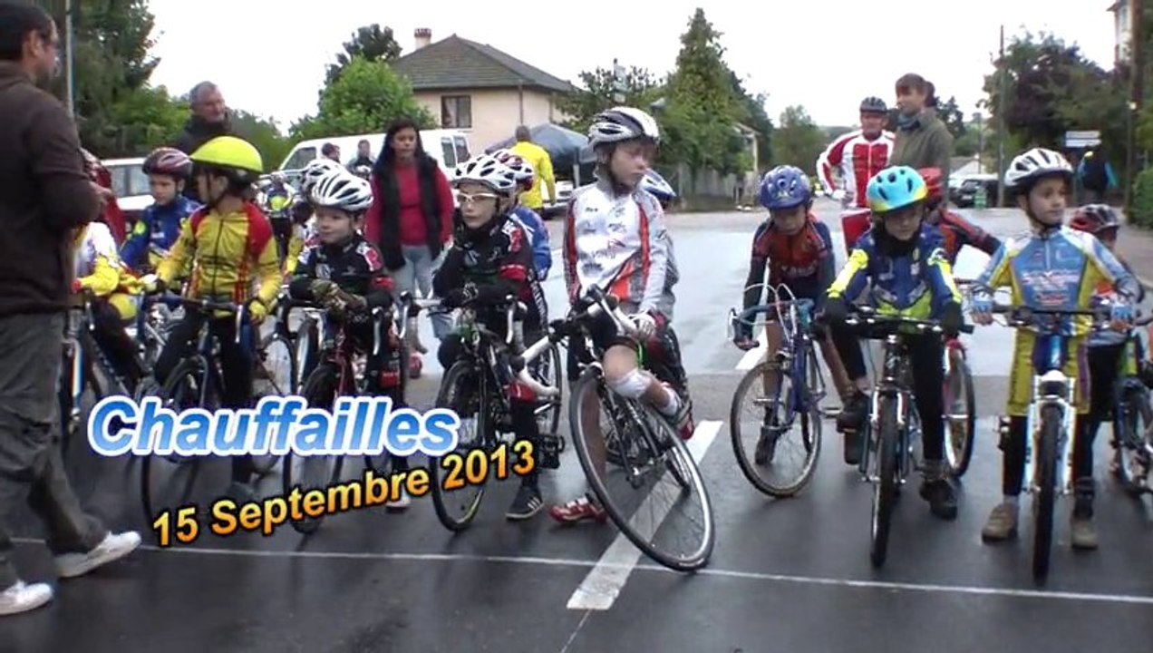 Extrait de la Course Cycliste Poussin Chauffailles 15 septembre 2013