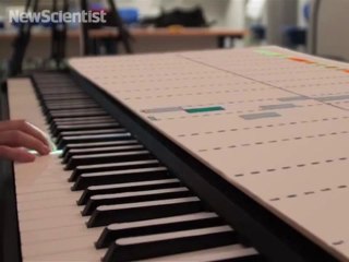 New way to lear Piano with colored projections on screen!!!