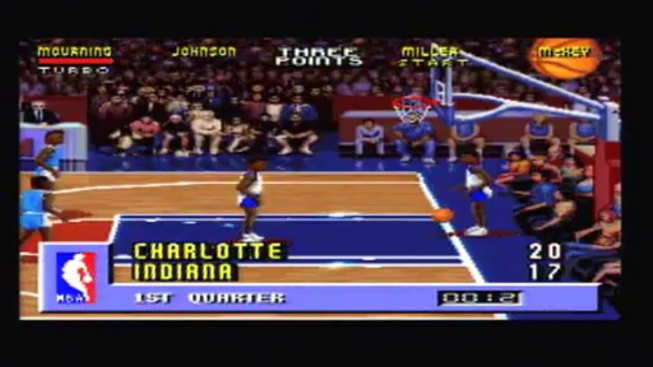 SNES - NBA Jam - Charlotte vs Indiana