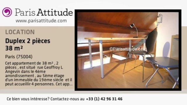 Duplex 1 Chambre à louer - Centre George Pompidou, Paris - Ref. 7354