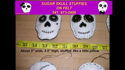FELT SUGAR SKULLS SKULL ON ETSY