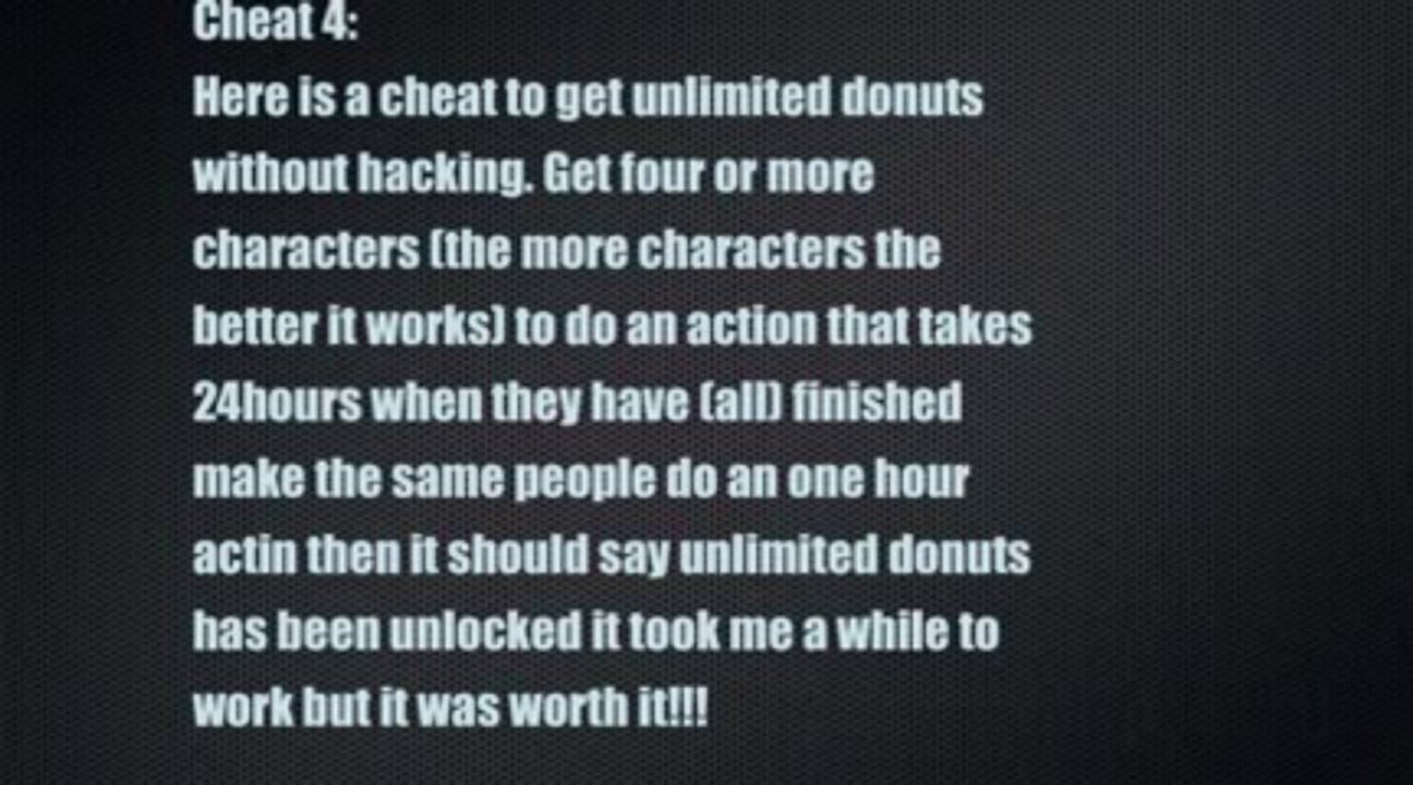 Simpsons tapped out 4 different cheats including unlimited donuts without jailbreak or hack