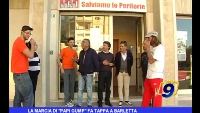 La marcia di Papi Gumb fa tappa a Barletta