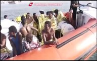 Lampedusa (AG) - Naufraga un barcone, decine di migranti morti in mare -2- (03.10.13)