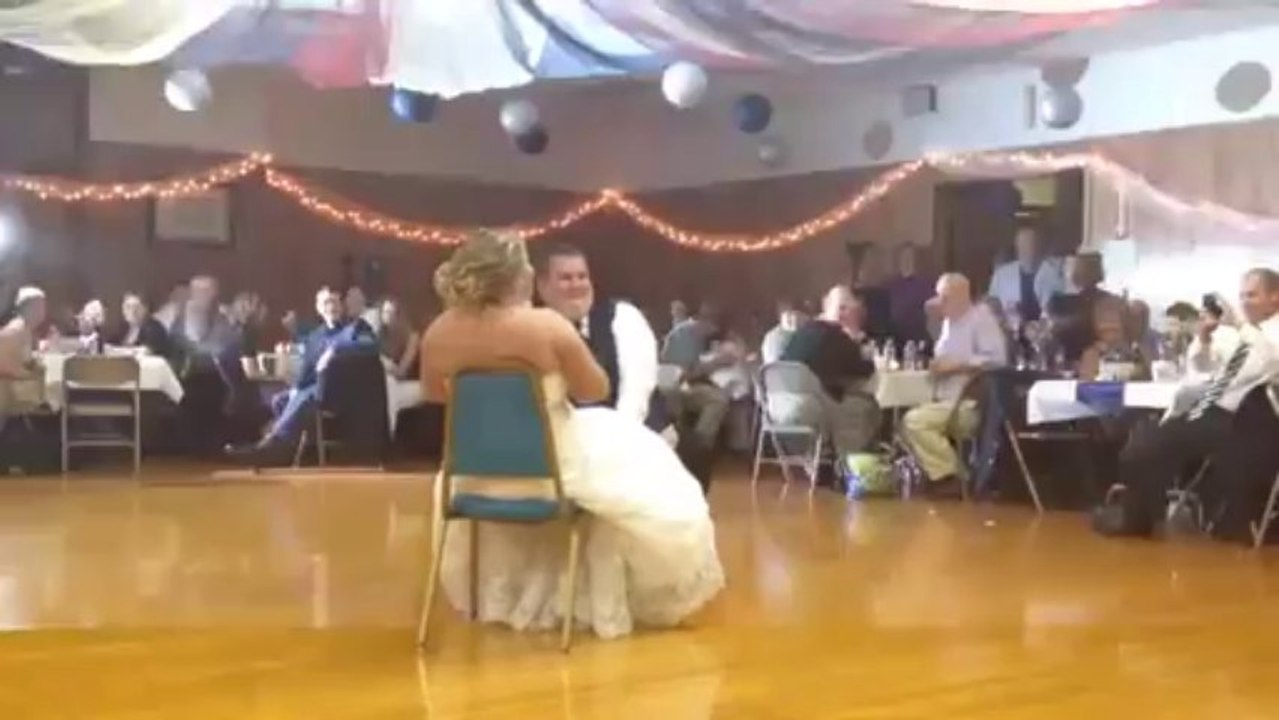 Groom Finds Refreshment in Bride's Garter